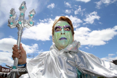 June 15,2022    NEW YORK  
The 40th Annual Mermaid Parade. returned after a two year absence due to Covid. Revelers Dance in the streets while groups of of musicians / bands play while marching along the parade route