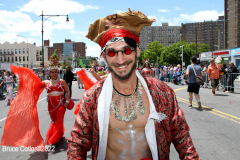 June 15,2022    NEW YORK  
The 40th Annual Mermaid Parade. returned after a two year absence due to Covid. Revelers Dance in the streets while groups of of musicians / bands play while marching along the parade route