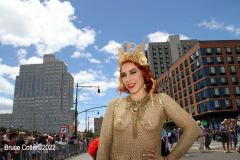 June 15,2022    NEW YORK  
The 40th Annual Mermaid Parade. returned after a two year absence due to Covid. Revelers Dance in the streets while groups of of musicians / bands play while marching along the parade route