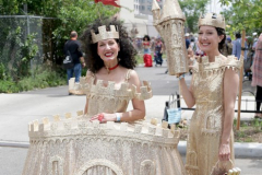 Dressed in all types of costumes, some with and some without an aquatic theme, parade goers both young and old participate in the 40th Annual Coney Island Mermaid Parade in Brooklyn NY on June 18, 2020. (Photo by Andrew Schwartz)