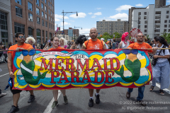 After a two-year pandemic hiatus, the famous Coney Island Mermaid Parade returns to Brooklyn, New York, on June 18, 2022. Photo by Gabriele Holtermann/Sipa USA
