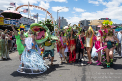After a two-year pandemic hiatus, the famous Coney Island Mermaid Parade returns to Brooklyn, New York, on June 18, 2022. Photo by Gabriele Holtermann/Sipa USA