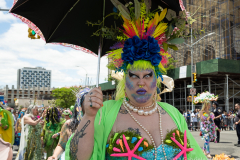 After a two-year pandemic hiatus, the famous Coney Island Mermaid Parade returns to Brooklyn, New York, on June 18, 2022. Photo by Gabriele Holtermann/Sipa USA