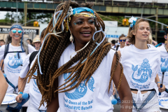 After a two-year pandemic hiatus, the famous Coney Island Mermaid Parade returns to Brooklyn, New York, on June 18, 2022. Photo by Gabriele Holtermann/Sipa USA