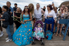 After a two-year pandemic hiatus, the famous Coney Island Mermaid Parade returns to Brooklyn, New York, on June 18, 2022. Photo by Gabriele Holtermann/Sipa USA