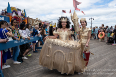 After a two-year pandemic hiatus, the famous Coney Island Mermaid Parade returns to Brooklyn, New York, on June 18, 2022. Photo by Gabriele Holtermann/Sipa USA
