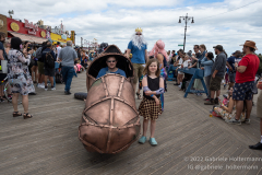 After a two-year pandemic hiatus, the famous Coney Island Mermaid Parade returns to Brooklyn, New York, on June 18, 2022. Photo by Gabriele Holtermann/Sipa USA