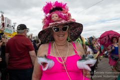 After a two-year pandemic hiatus, the famous Coney Island Mermaid Parade returns to Brooklyn, New York, on June 18, 2022. Photo by Gabriele Holtermann/Sipa USA