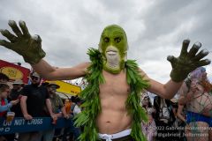 After a two-year pandemic hiatus, the famous Coney Island Mermaid Parade returns to Brooklyn, New York, on June 18, 2022. Photo by Gabriele Holtermann/Sipa USA