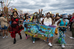After a two-year pandemic hiatus, the famous Coney Island Mermaid Parade returns to Brooklyn, New York, on June 18, 2022. Photo by Gabriele Holtermann/Sipa USA