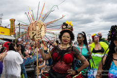 After a two-year pandemic hiatus, the famous Coney Island Mermaid Parade returns to Brooklyn, New York, on June 18, 2022. Photo by Gabriele Holtermann/Sipa USA