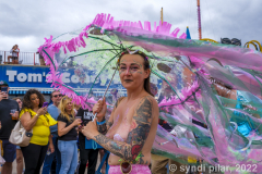 The Coney Island Mermaid parade returned for its 40th year after being canceled for two years due to Covid restrictions. Thousands turned out for the nations largest ocean themed art parade.
Photo By Syndi Pilar