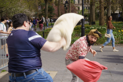 Mini Pillow Fight Washington Square Park
Photo by Lori Hillsberg