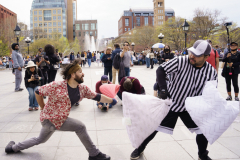 Mini Pillow Fight Washington Square Park
Photo by Lori Hillsberg
