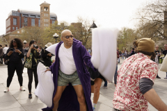Mini Pillow Fight Washington Square Park
Photo by Lori Hillsberg