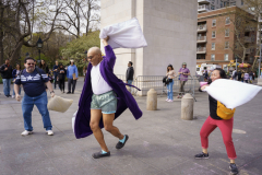 Mini Pillow Fight Washington Square Park
Photo by Lori Hillsberg