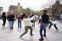 Mini Pillow Fight Washington Square Park
Photo by Lori Hillsberg
