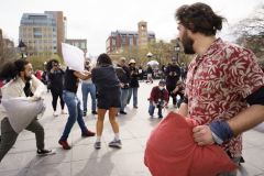 Mini Pillow Fight Washington Square Park
Photo by Lori Hillsberg