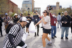 Mini Pillow Fight Washington Square Park
Photo by Lori Hillsberg