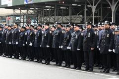 Police Officer Wilbert Mora was laid to rest 2/2/22 after being posthumously promoted to Detective First Grade, and eulogized at St. PatrickÕs Cathedral. Thousands of police from all parts of the country lined Fifth Ave. as the procession carrying Detective Mora passed.  Mora was gunned down along with his partner Jason Rivera, who passed away a few days earlier.