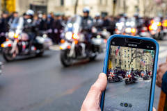 Police Officer Wilbert Mora was laid to rest 2/2/22 after being posthumously promoted to Detective First Grade, and eulogized at St. PatrickÕs Cathedral. Thousands of police from all parts of the country lined Fifth Ave. as the procession carrying Detective Mora passed.  Mora was gunned down along with his partner Jason Rivera, who passed away a few days earlier.