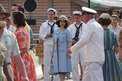 NEW YORK   The Cast of The Marvelous Mrs. Maisel films season 4 in Coney Island Amusement park. The show in set in the late 1950's to the early 1960's
Rachel Brosnahan