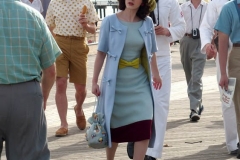 NEW YORK   The Cast of The Marvelous Mrs. Maisel films season 4 in Coney Island Amusement park. The show in set in the late 1950's to the early 1960's
Rachel Brosnahan