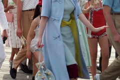 NEW YORK   The Cast of The Marvelous Mrs. Maisel films season 4 in Coney Island Amusement park. The show in set in the late 1950's to the early 1960's
Rachel Brosnahan
