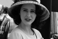 NEW YORK   The Cast of The Marvelous Mrs. Maisel films season 4 in Coney Island Amusement park. The show in set in the late 1950's to the early 1960's
Rachel Brosnahan