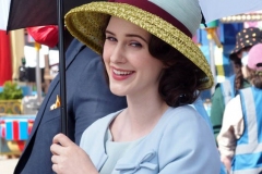 NEW YORK   The Cast of The Marvelous Mrs. Maisel films season 4 in Coney Island Amusement park. The show in set in the late 1950's to the early 1960's
Rachel Brosnahan