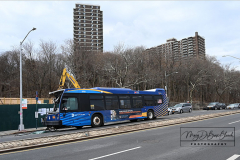 MTA Bus Accident
Monday, March 07, 2022
Hamilton Avenue and Richmond Terrace
Staten Island, NY
For Credit:  Mary DiBiase Blaich

An MTA bus was badly damaged on its right front during a late morning accident on Richmond Terrace near Hamilton Avenue. The S40 MTA Bus was traveling towards the St George Ferry Terminal.  The intersection is just a few blocks from the Staten Island Ferry and Richmond County Bank Ball Park.  The bus was hit by a large vehicle that was exiting a construction site. Eleven minor injuries were reported, in addition to the driver of the bus who suffered cuts.