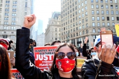 New York-  Myanmar Rally held in Foley Square. Protestors want to raise awareness of the political climate in Myanmar.