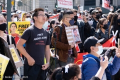New York-  Myanmar Rally held in Foley Square. Protestors want to raise awareness of the political climate in Myanmar.
