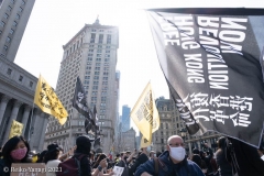 New York-  Myanmar Rally held in Foley Square. Protestors want to raise awareness of the political climate in Myanmar.