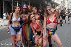 .New York City 2021 Pride Parade. LBGTQ
Participants march down 5th ave in Manhattan in a modified parade because of Covid.