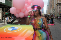 .New York City 2021 Pride Parade. LBGTQ
Participants march down 5th ave in Manhattan in a modified parade because of Covid.