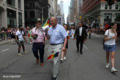 .New York City 2021 Pride Parade. LBGTQ
Participants march down 5th ave in Manhattan in a modified parade because of Covid.