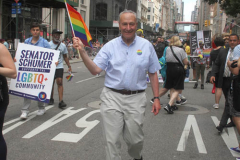 .New York City 2021 Pride Parade. LBGTQ
Participants march down 5th ave in Manhattan in a modified parade because of Covid.