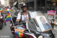 .New York City 2021 Pride Parade. LBGTQ
Participants march down 5th ave in Manhattan in a modified parade because of Covid.