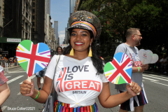 .New York City 2021 Pride Parade. LBGTQ
Participants march down 5th ave in Manhattan in a modified parade because of Covid.