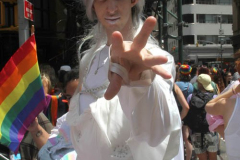 .New York City 2021 Pride Parade. LBGTQ
Participants march down 5th ave in Manhattan in a modified parade because of Covid.