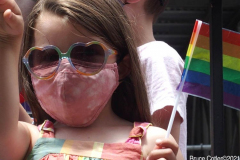 .New York City 2021 Pride Parade. LBGTQ
Participants march down 5th ave in Manhattan in a modified parade because of Covid.