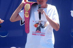 NATHAN’S FAMOUS FOURTH OF JULY HOT DOG-EATING CONTEST
 AT CONEY ISLAND’S MAIMONIDES PARK

World champion Joey Chestnut will defend his title against the world’s top eaters before a live audience at the Nathan’s Famous Fourth of July International Hot Dog-Eating Contest in Coney Island’s Maimonides Park (formerly MCU Park). 

The world’s best eating athletes  go head-to-head in the 10-minute, all-you-can-eat contest. Chestnut’s  broke his world record of 75 hot dogs and buns with 76 hot dogs. against number-two-ranked Geoffrey Esper(who has beaten Chestnut in recent events) .

In the women’s competition, Michelle Lesco won with 30 3/4hot dogs and buns  competed against world pepperoni roll-eating champion Larell Marie Mele and Sarah Rodriguez.