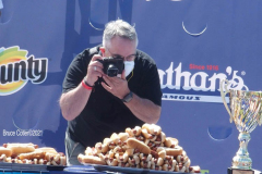 NATHAN’S FAMOUS FOURTH OF JULY HOT DOG-EATING CONTEST
 AT CONEY ISLAND’S MAIMONIDES PARK

World champion Joey Chestnut will defend his title against the world’s top eaters before a live audience at the Nathan’s Famous Fourth of July International Hot Dog-Eating Contest in Coney Island’s Maimonides Park (formerly MCU Park). 

The world’s best eating athletes  go head-to-head in the 10-minute, all-you-can-eat contest. Chestnut’s  broke his world record of 75 hot dogs and buns with 76 hot dogs. against number-two-ranked Geoffrey Esper(who has beaten Chestnut in recent events) .

In the women’s competition, Michelle Lesco won with 30 3/4hot dogs and buns  competed against world pepperoni roll-eating champion Larell Marie Mele and Sarah Rodriguez.