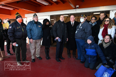 New Ferryboat
Staff Sergeant Michael Ollis Ferryboat
St George Terminal
Staten Island, NY
February 14, 2002

For Credit:  Mary DiBiase Blaich

The new Staten Island Ferryboat named for Staff Sgt Michael Ollis, a Staten Island resident killed in action in Afghanistan, was officially put into service today for its maiden voyage.  Attending were his parents Linda and Bob Ollis, and city officials including DOT Commissioner Yannis Rodriguez.