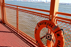 New Ferryboat
Staff Sergeant Michael Ollis Ferryboat
St George Terminal
Staten Island, NY
February 14, 2002

For Credit:  Mary DiBiase Blaich

The new Staten Island Ferryboat named for Staff Sgt Michael Ollis, a Staten Island resident killed in action in Afghanistan, was officially put into service today for its maiden voyage.  Attending were his parents Linda and Bob Ollis, and city officials including DOT Commissioner Yannis Rodriguez.