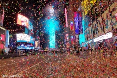 New York City December 31 , 2020  New Years Eve for the first time since the beginning of the tradition of the Ball drop no revelers were allowed in Times Square due to the corona virus