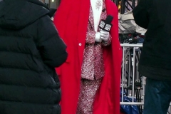 New York City December 31 , 2020  New Years Eve for the first time since the beginning of the tradition of the Ball drop no revelers were allowed in Times Square due to the corona virus. Billy Porter