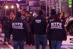 New York City December 31 , 2020  New Years Eve for the first time since the beginning of the tradition of the Ball drop no revelers were allowed in Times Square due to the corona virus