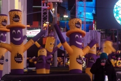 New York City December 31 , 2020  New Years Eve for the first time since the beginning of the tradition of the Ball drop no revelers were allowed in Times Square due to the corona virus